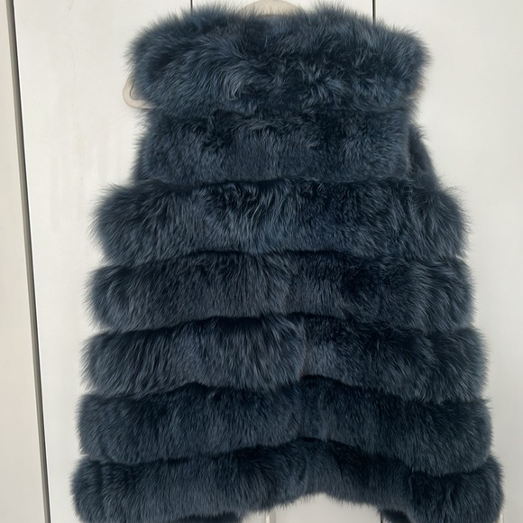 La Forentina Fox Navy Blue Fur - Picture 4 of 4